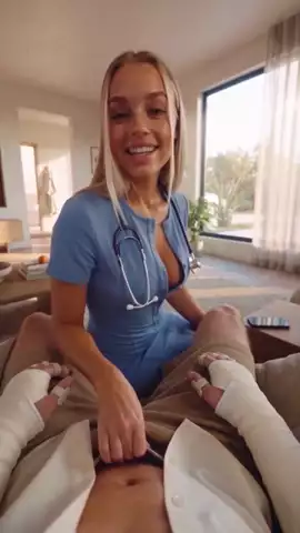 My Wife Hired My Nurse Candy Shorts porn GIF